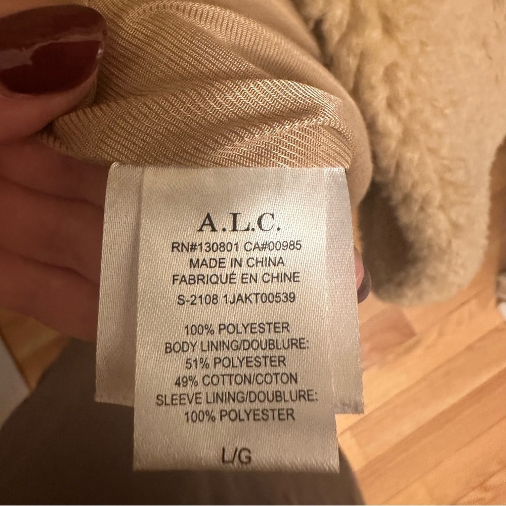 A.L.C. Camel Teddy Coat - Picture 4 of 12